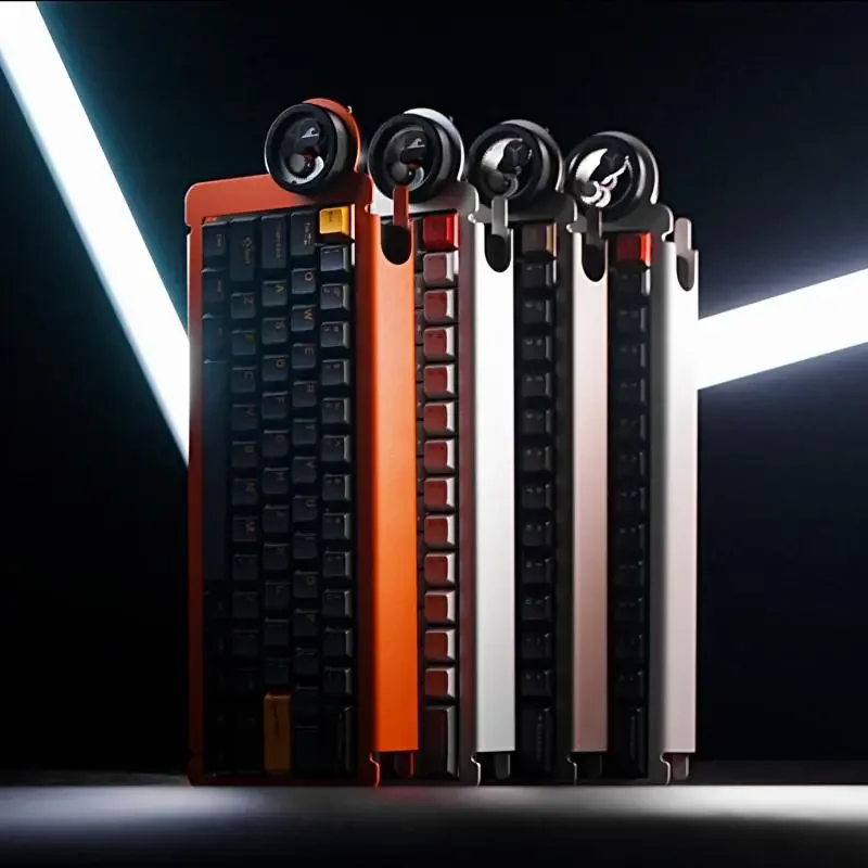 Angry Miao Dry Studio Ice Ring 63 RT Keyboard Sakelar Magnetik Keyboard Mekanis Berkabel 0.01mmRT 8000Hz Keyboard Gaming