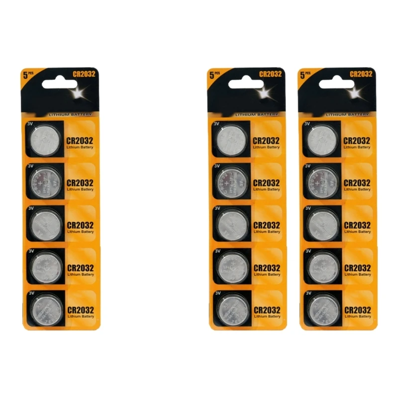 J6PA 5/10Pcs CR2032 Lithium Button Cells Batteries 3V for Low Power Devices