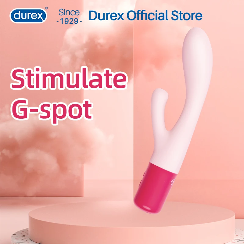Durex juguetes sexuales vibrador para mujeres vibradores punto G consolador conejo doble cabeza vibración silicona impermeable masajeador de clítoris