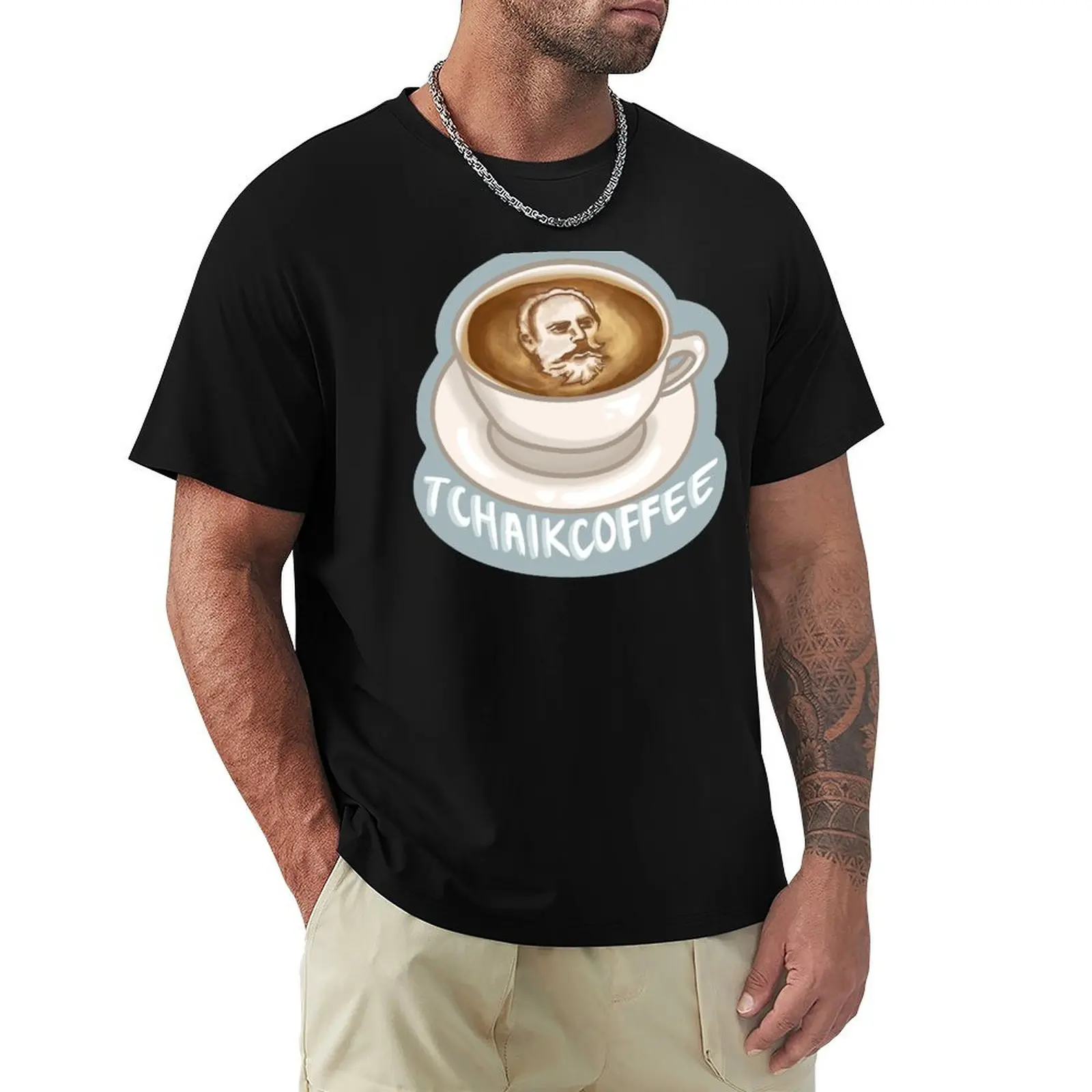 

Tchaikovsky Coffee T-Shirt affliction shirts blue lock anime shirt heavyweight t shirts for men