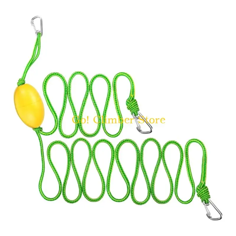 Q84C Floating Drift Anchors Rope with Hook Kayak Tow Rope For Kayak Anchors And Paddles Board Towing With Stainless Steel Clip