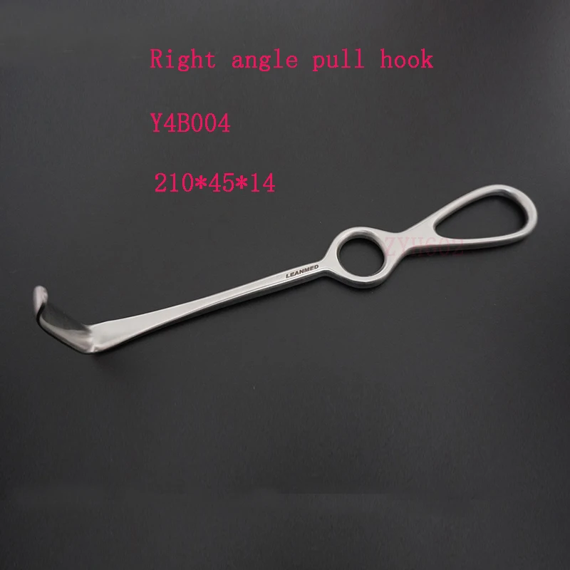 Stainless steel thyroid hook, muscle tissue hook, skin hook, cosmetic and plastic surgery right angle hook