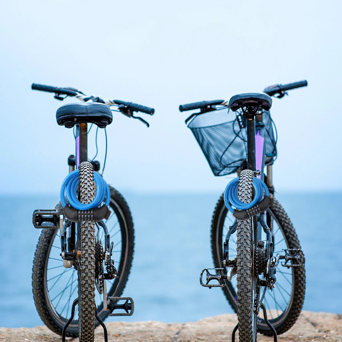 

5 Digit Bicycle Lock Combination Password Antitheft Long Chain Locks for Bikes Motorcycles Scooters Blue 100000 Combinations