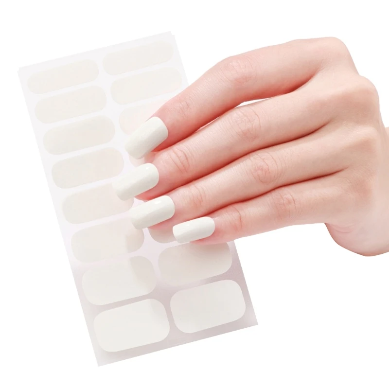 Semi Cured Gel Nails Art Sliders Manicure Decor UV LED Semi Cured Gel Design decalcomanie Fashion Sticker Decor