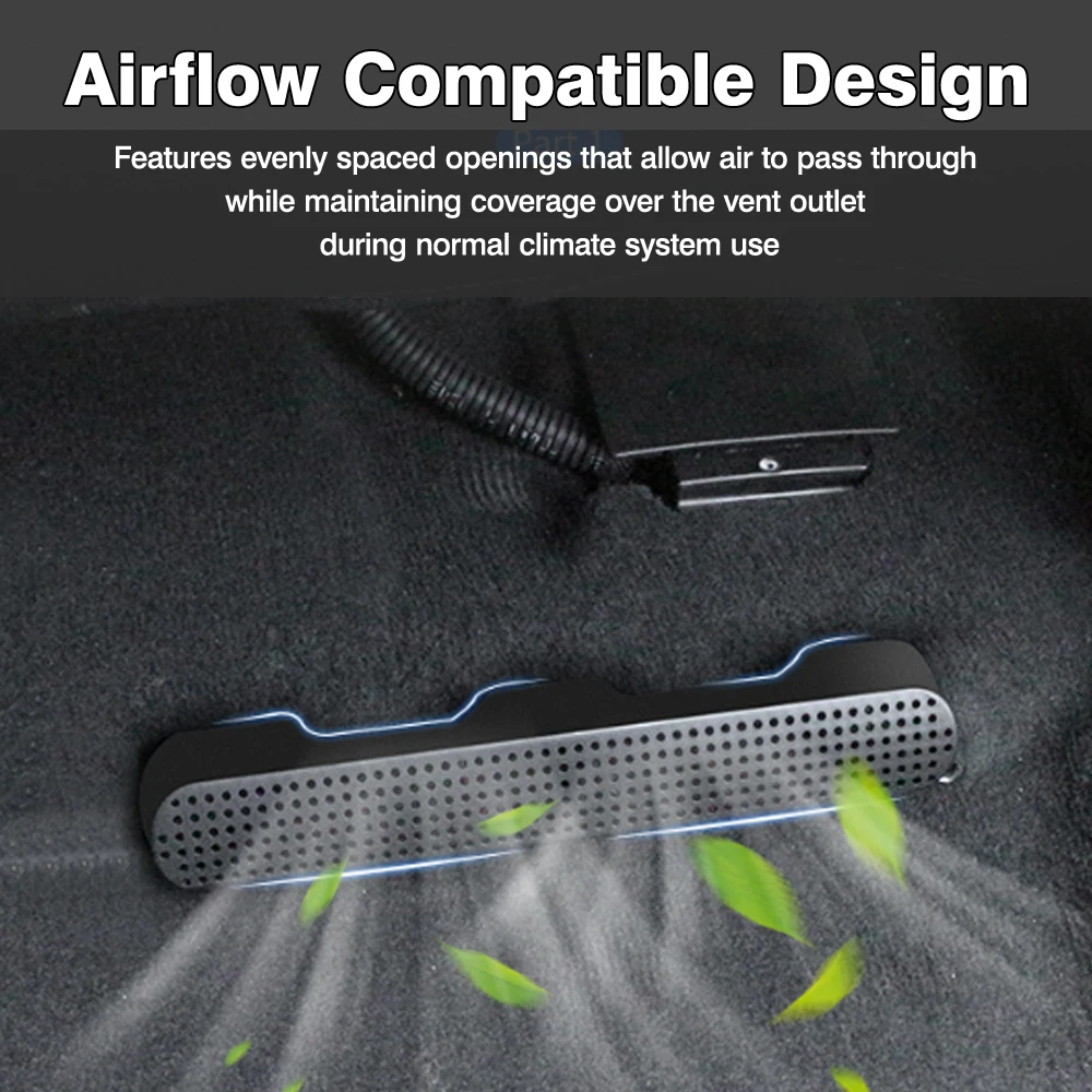 For Porsche Cayenne 2018-2022 Car Under Seat Floor ABS AC Air Duct Vent Outlet Grille Cover