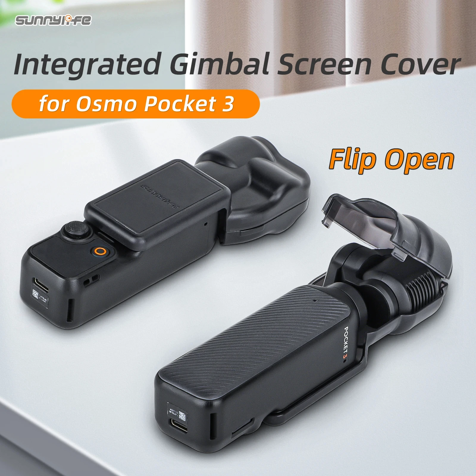 Sunnylife For DJI Osmo Pocket 3 Gimbal Camera Integrated Gimbal Cover Camera Protector Screen Protective Case Camera Accessories