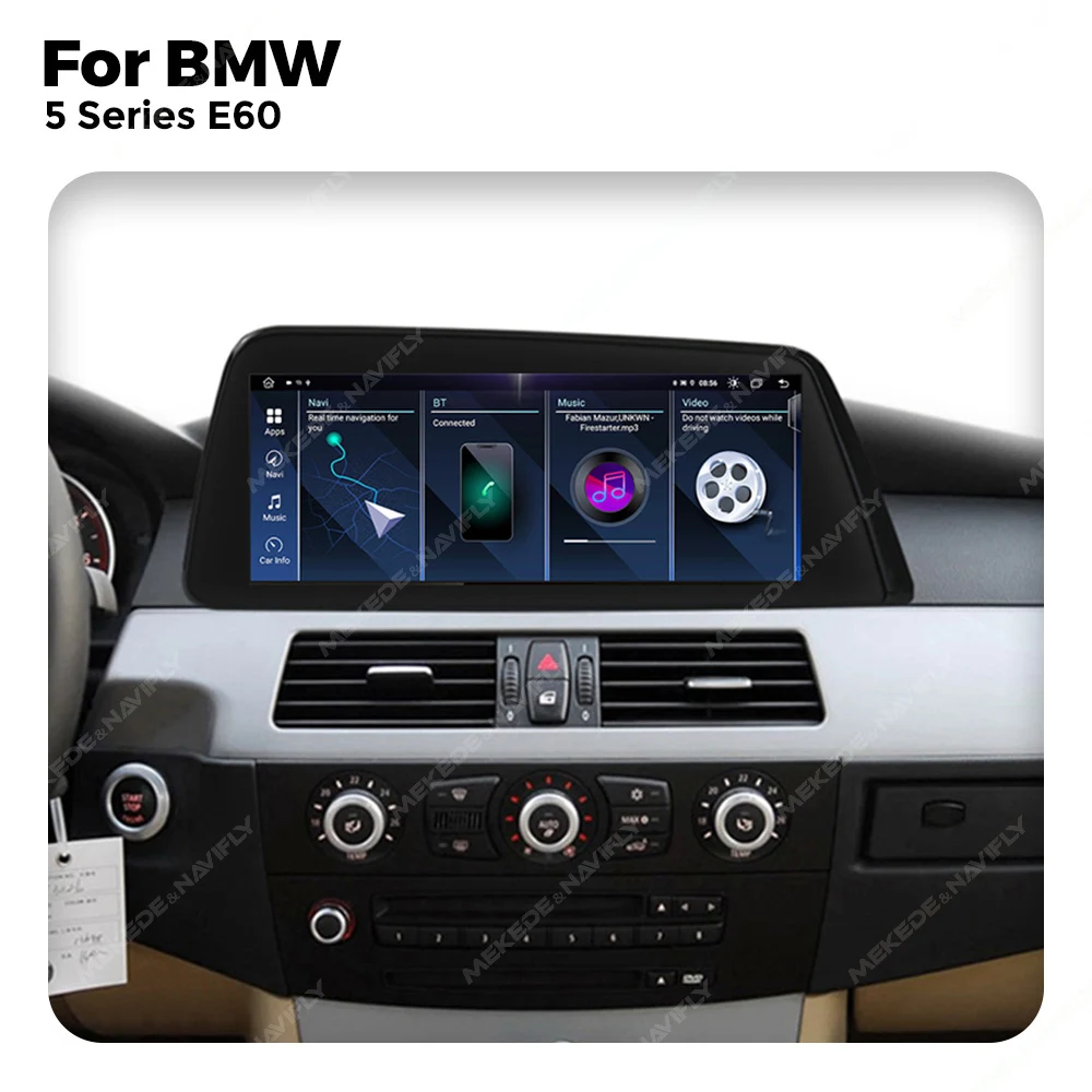 Car Radio Android All in one  For BMW 5 Series E60 E61 E63 E64 CCC CIC Multimedia Player Blade Screen Carplay Android auto GPS