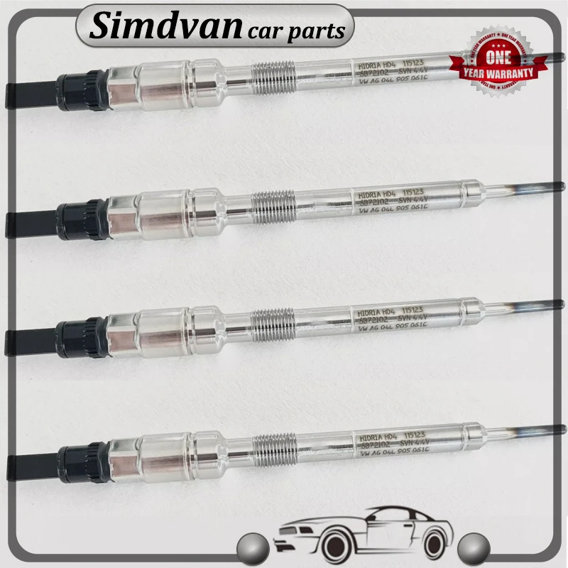 2/4Pcs 03L905061F Car Glow Plug 03L905061G for  A3 A8 Q5 Q7 Volkswagen Golf Passat 03L905061E 059905061E 059905061H