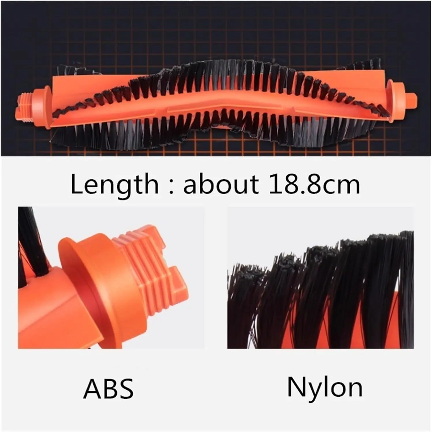 Main Brush For Xiaomi Mijia Mi Robot Vacuum-Mop Pro / STYTJ02YM 2S 3C Viomi V2 PRO V3 SE Vacuum Cleaner Replacement Parts view 3