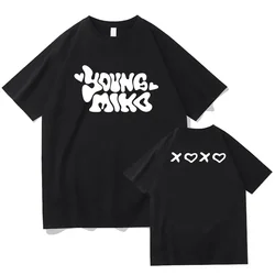 Xoxo Tour-男性と女性のためのコンサートプリントTシャツ,赤ちゃんのmiko Fountain gmikoグラフィックTシャツ,高品質のコットンTシャツ,2022