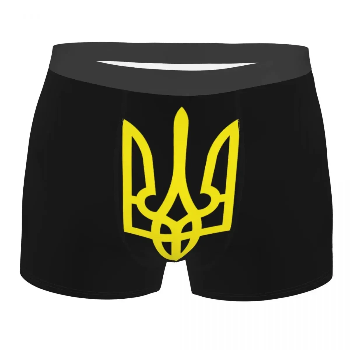 Coat Of Arms Of  Underwear Men Sexy Print Custom Tryzub Ukrainian Flag Boxer Shorts Panties Briefs Soft Underpants