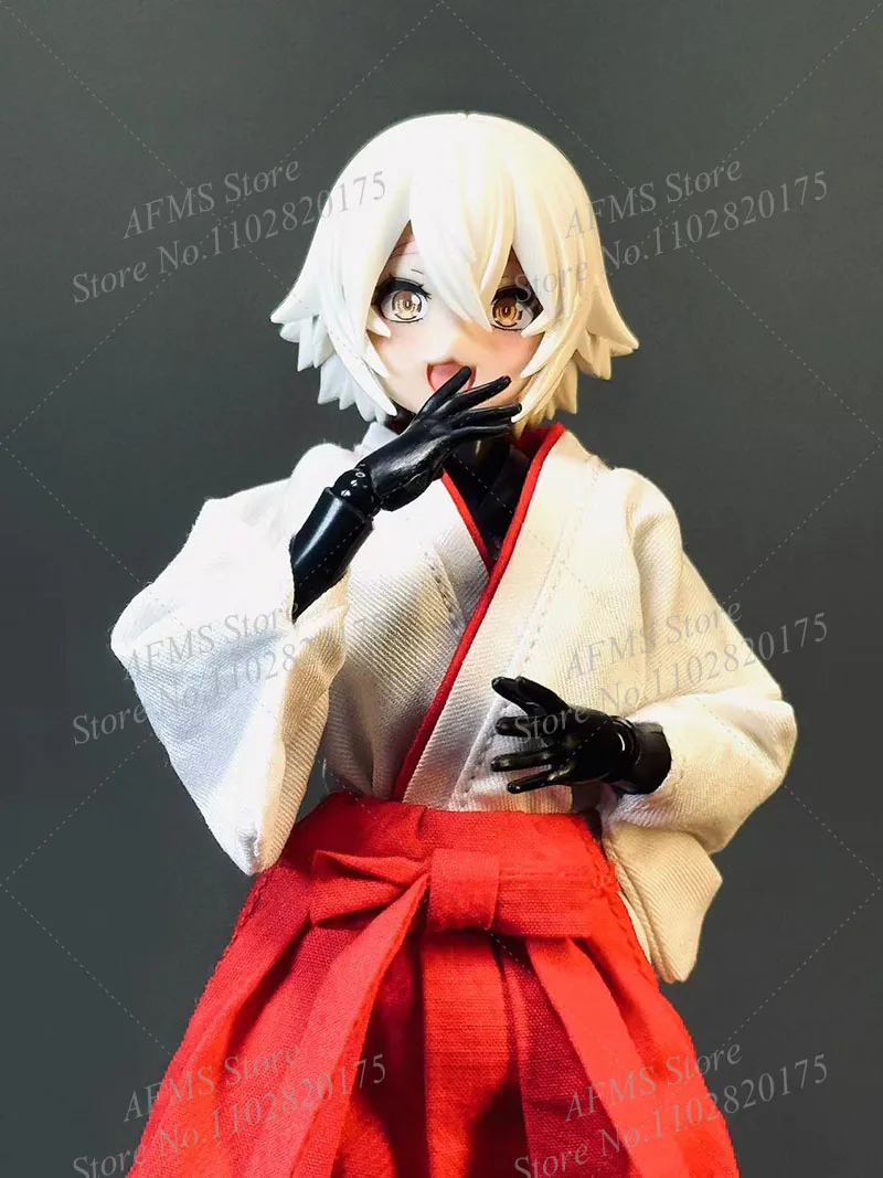 1/12 Vrouwen Soldaat Kimono Japanse Anime Meisjes Heks Vest Jurk Set Fit 6 "Romankey Slak-Shell Action Figure Body Speelgoed