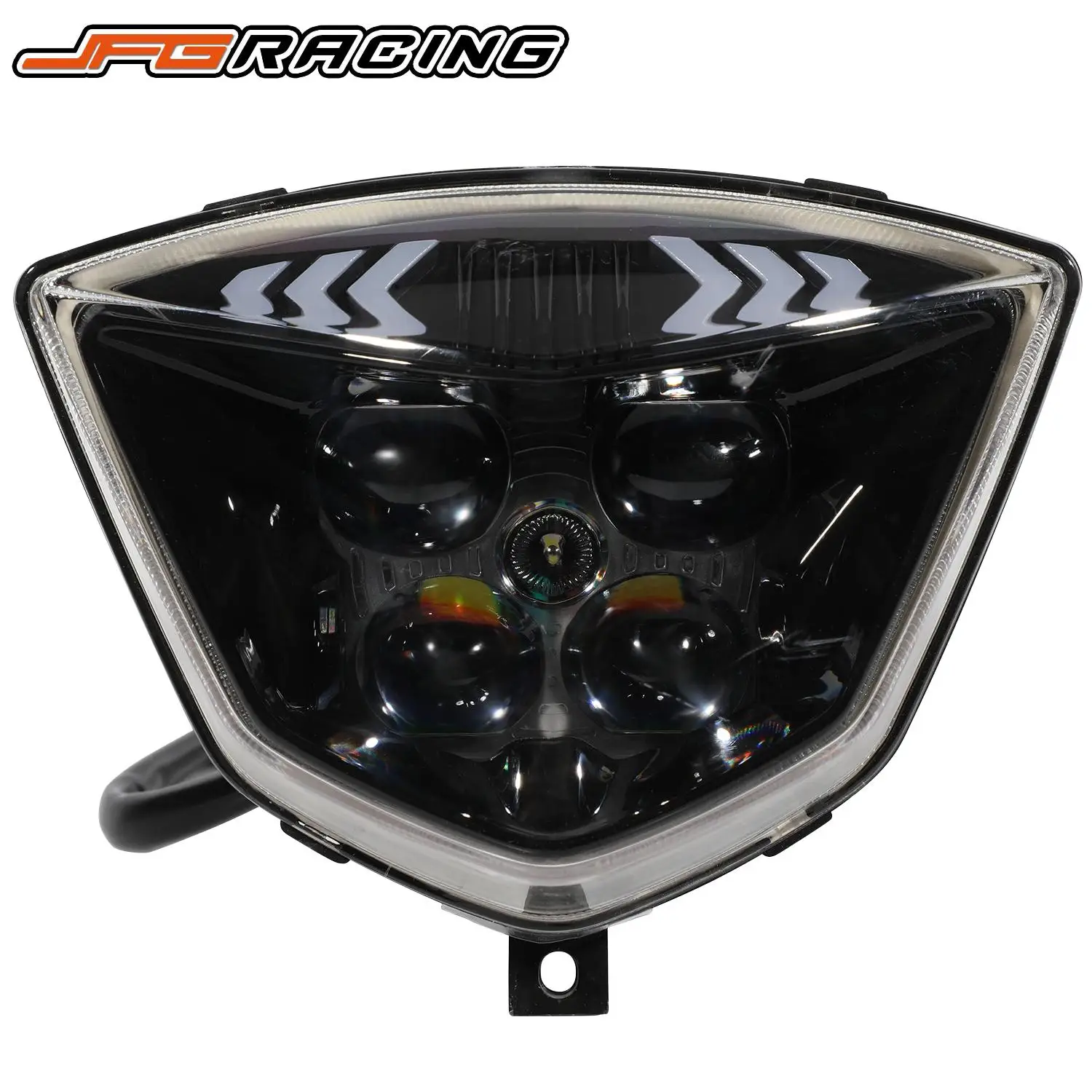 New Lampwick Motorcycles Accessories LED Headlamp PP Head Lamp Light Plastic For GAS EC 250 300 EX300 Dirt Bike Moto Aluminum