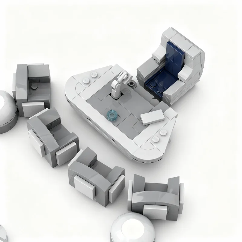 1178pcs MOC Star Battle Chancellor Valorum S Office Diorama Model Building Blocks Construction Christmas Gifts Toy Brick Kids