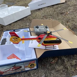 Rc Helicopter C190 Six-Channel Single-Propeller Flybarless Helicopter Two Brushless Motors Six-Axis Gyroscope Christmas gifts