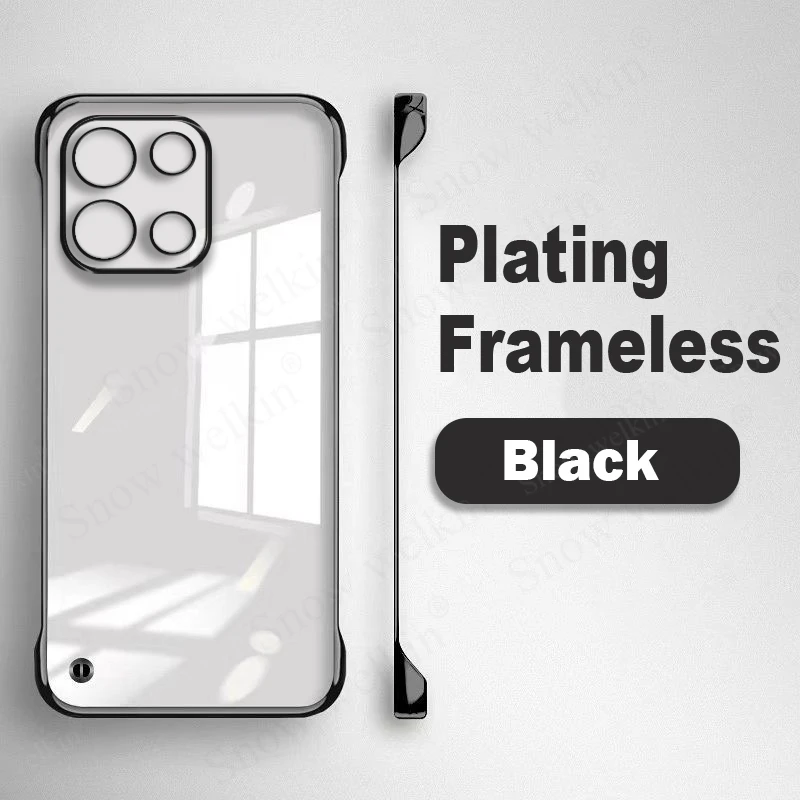 Plating Frameless Slim Clear Transparent Hard PC Plastic Case For OnePlus Nord 6 One Plus Nord 6 Nord6 OnePlusNord6 Phone Cover