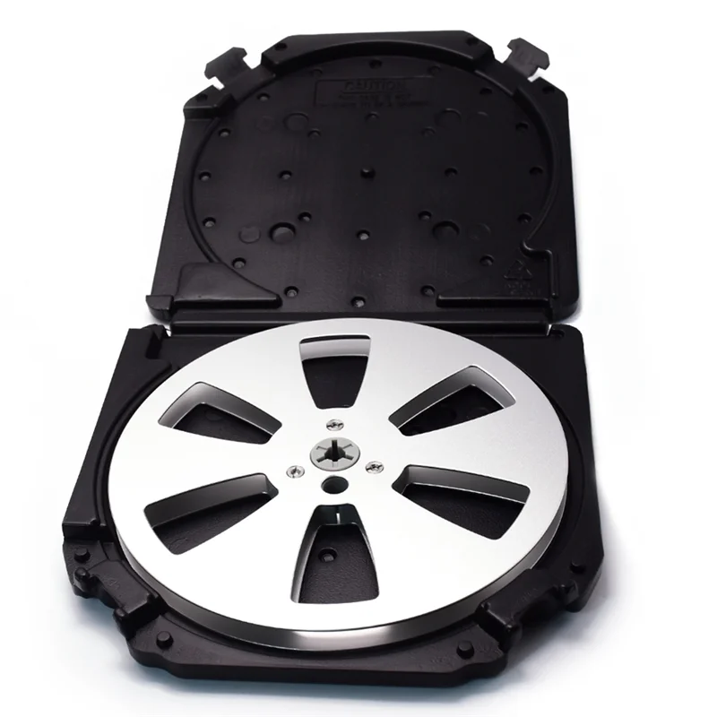 7Inch 6-Hole Empty Takeup Reel With Empty Take Up Reels Storage Box Portable Protection Case For 7Inch Sound Tapes A