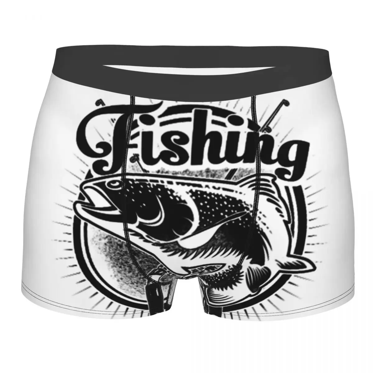 

Sexy Boxer Shorts Panties Briefs Men's Fishing Just One More Cast I Promise 1 Underwear Breathable Underpants for Male S-XXL