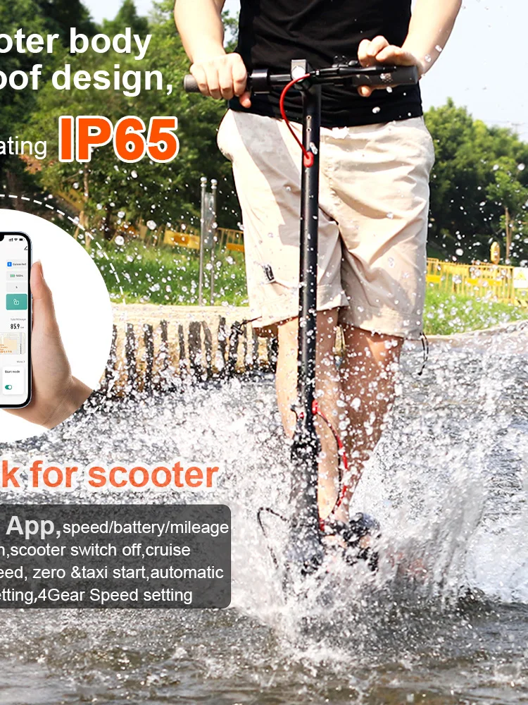 JUICEASE 365TUYA Elektroroller Leistungsstarker Motor 36V 10,4Ah Großkapazitätsbatterie 35KM Reichweite Smart-App 8,5-Zoll Doppelbremse Faltbarer Pendler-E-Scooter