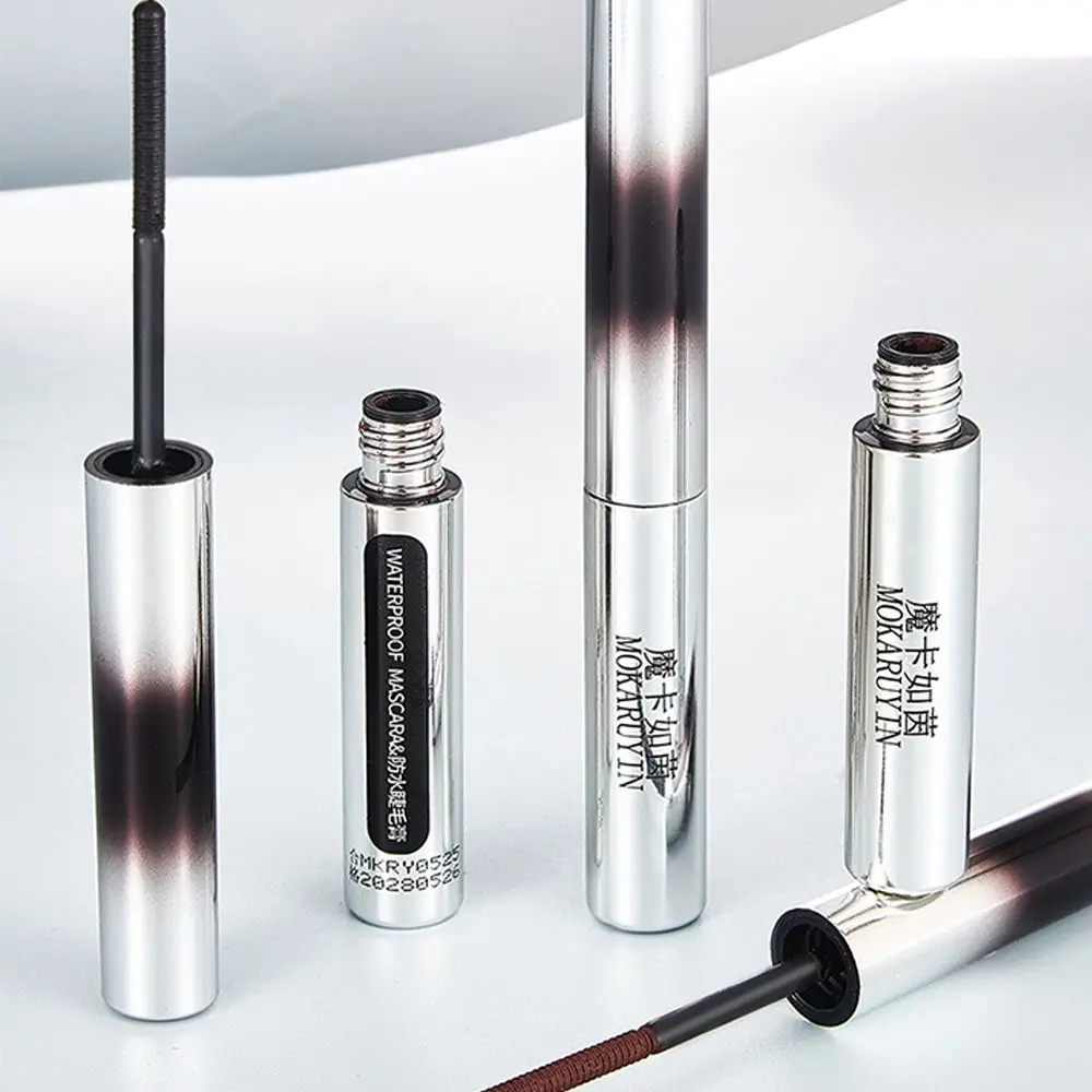 Nieuwe Curling Mascara Metalen Borstelloze Mascara Ijzerborstel Mascara Waterdicht Zweetbestendig Langdurige Wimper Mascara