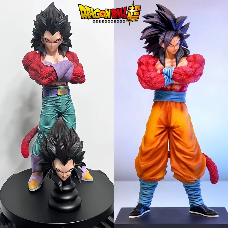 

New Hot Sale Chinese Version Anime Figures 31cm Dragon Ball Anime Super Saiyan 4 Vegeta Sun Wukong Model Collection Desktop Gift