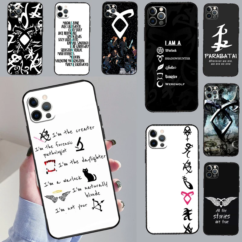 Shadowhunters TV Clary Fray Jace Case For iPhone 16 13 11 12 14 15 Pro Max mini XR X XS MAX Plus Cover Cases