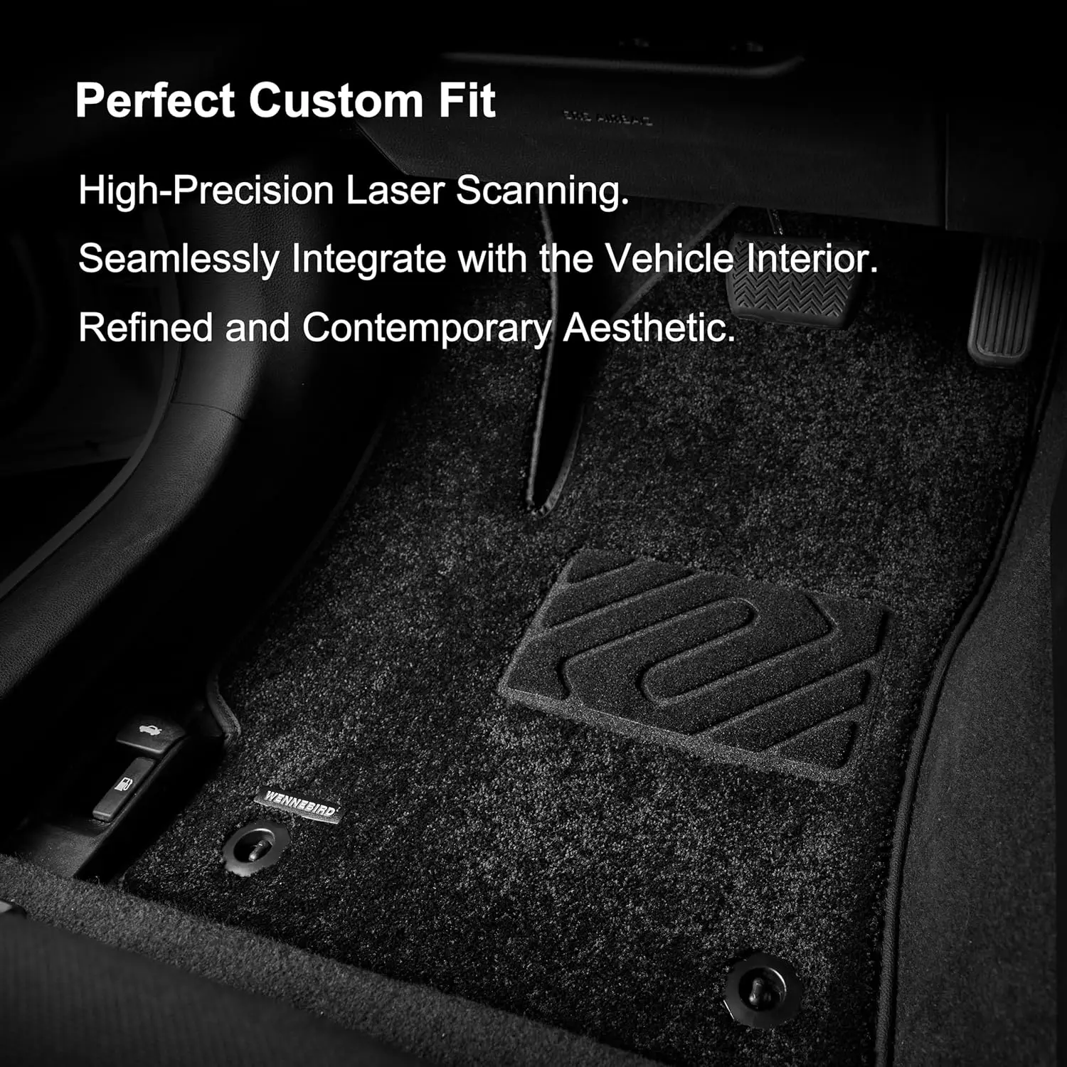 All-Weather Carpet Floor Mats for Toyota Prius - Carpet, Unspecified Color, 0.6-Inch Thick, Noise-Reducing, Anti-Slip