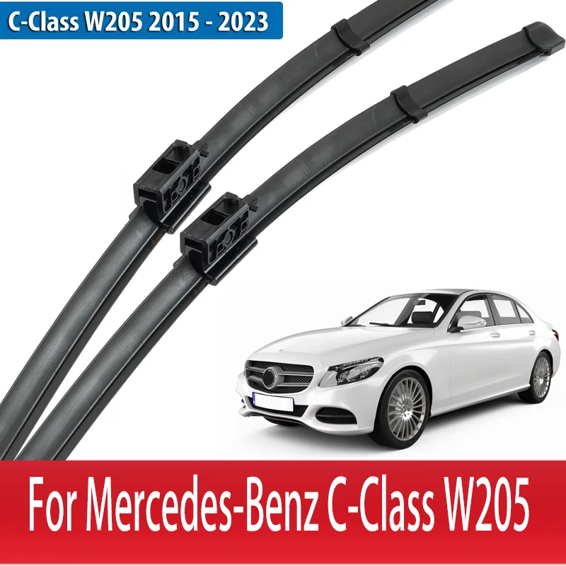 

Wiper Front Wiper Blades For Mercedes-Benz C-Class W205 2015 - 2023 Windshield Windscreen Window Rain Brush 22"+22"