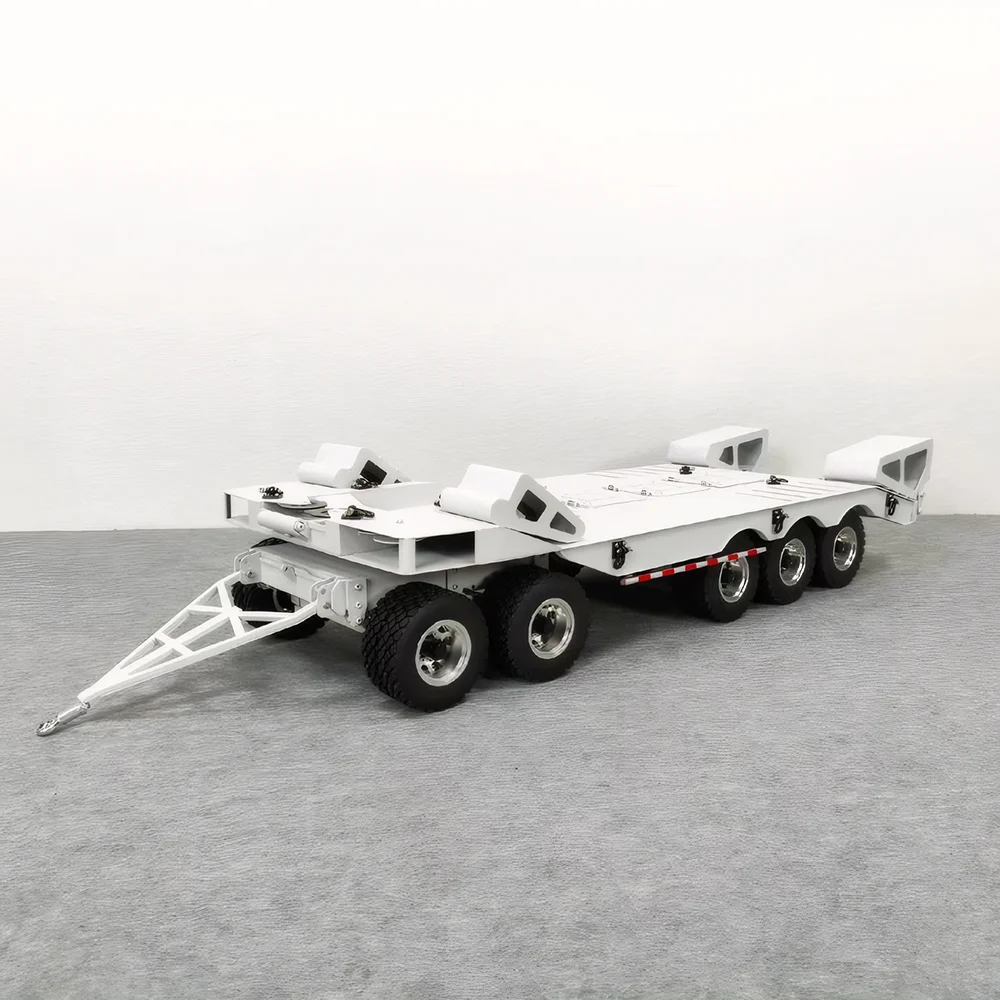 Tamiya Tractor 1/14 Metal Dump Trailer 5 Axle Trailer Suitable for Various RC Tractor Trailer Flatbed Transporter Model Toys