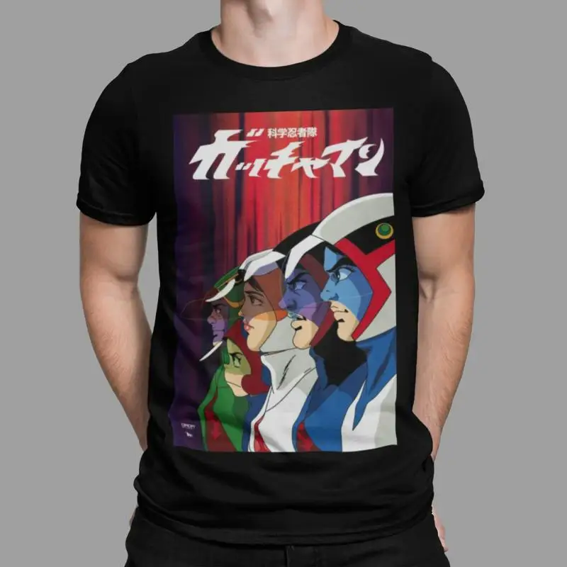 Battle of the Planets T-shirt JapaneseTee Cartoon 80s Retro Tee G-force Poster
