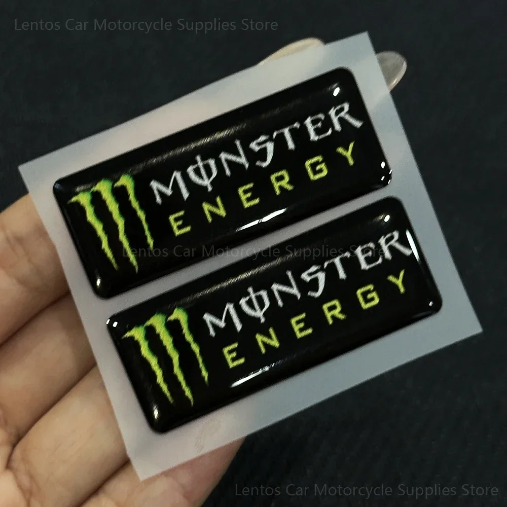 2pc/set Waterproof Three-dimensional Reflective Stickers Monster Energy Stickers Helmet Decoration Creative Modification