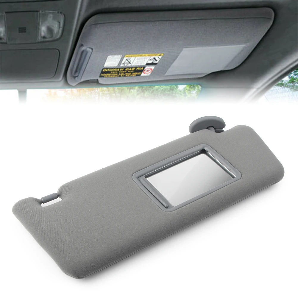 Car Right Sunshade Sun Visor Shade Sunshield For Toyota Tacoma 2005 2006 2007 2008 2009 2010 2011 2012 W/O Light Gray