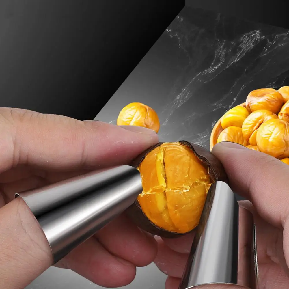 Nut Cracker Nutcracker Opener Stainless Steel Nut Cutter Tool Ergonomic Handle Walnut Opener Macadamia Nut Clip Plier