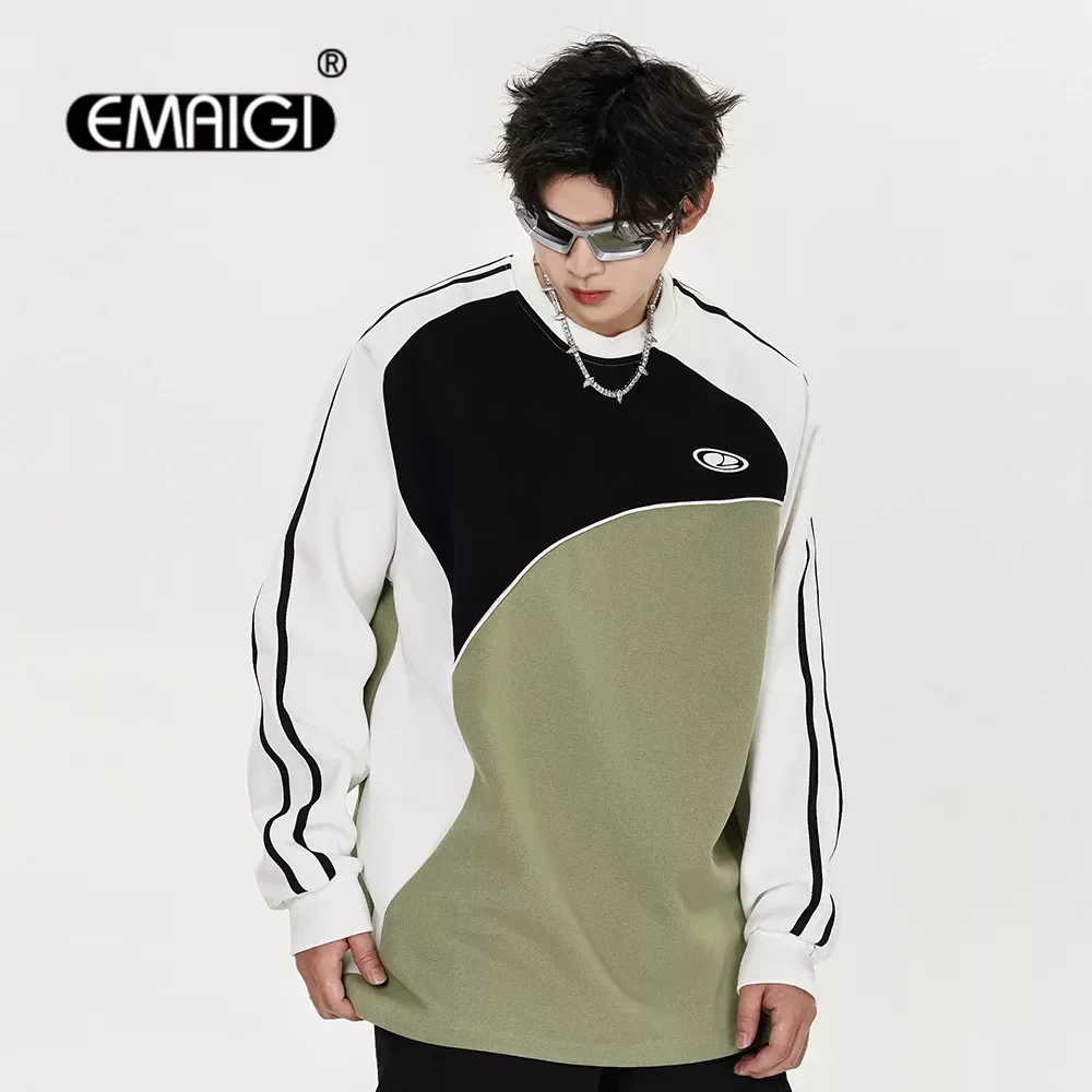 

Asymmetric Splice Hoodie for Men Women Oversized Streetwear Hip Hop Vintage Sport Loose Pullover Sweatshirts Couple Y2k Clothes