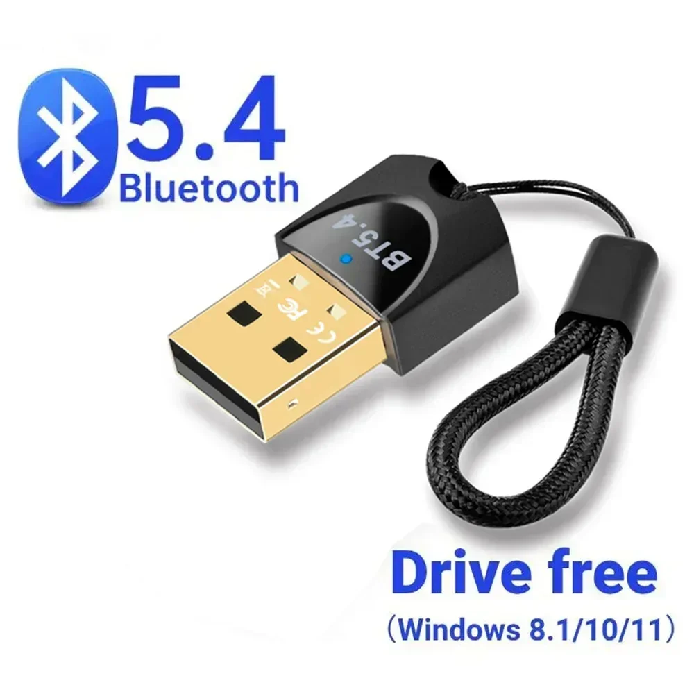 

USB Bluetooth 5.4 Приемник Передатчик Bluetooth Адаптер Беспроводной ключ Адаптеры для ПК Беспроводная мышь Клавиатура Музыка Аудио