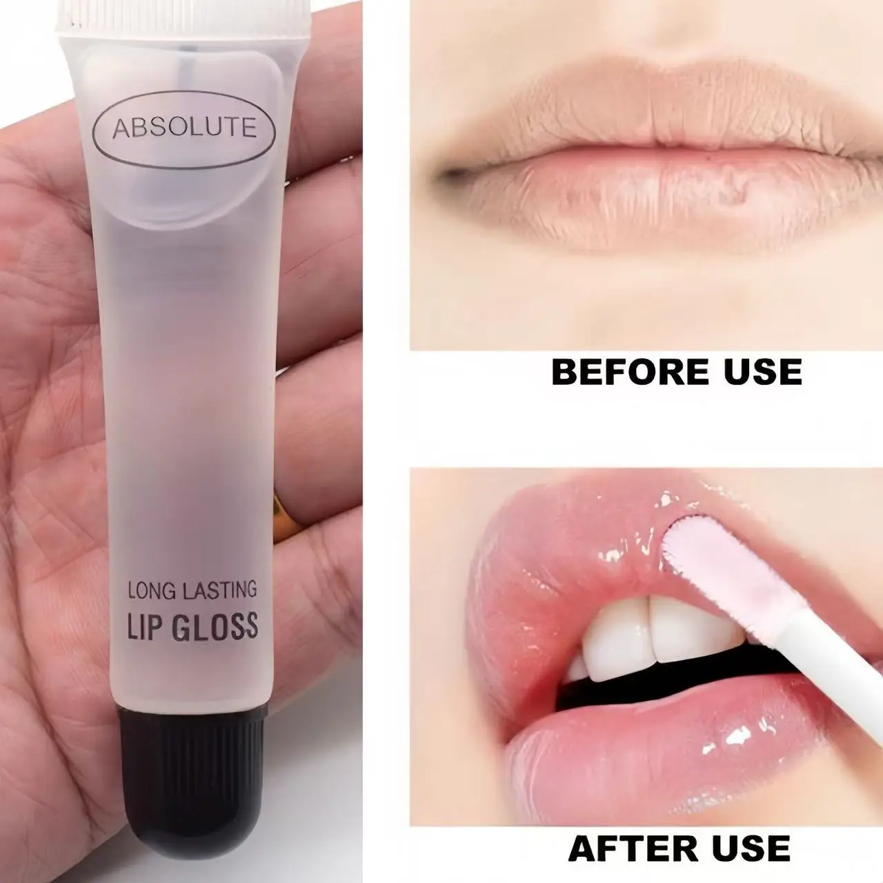 أنبوب ناعم زيت الشفاه أحمر الشفاه الشفاف يتلاشى تجاعيد الشفاه تقشير يحافظ على رطوبة الشفاه وتحسين شفاه بلادة منع تكسير #1