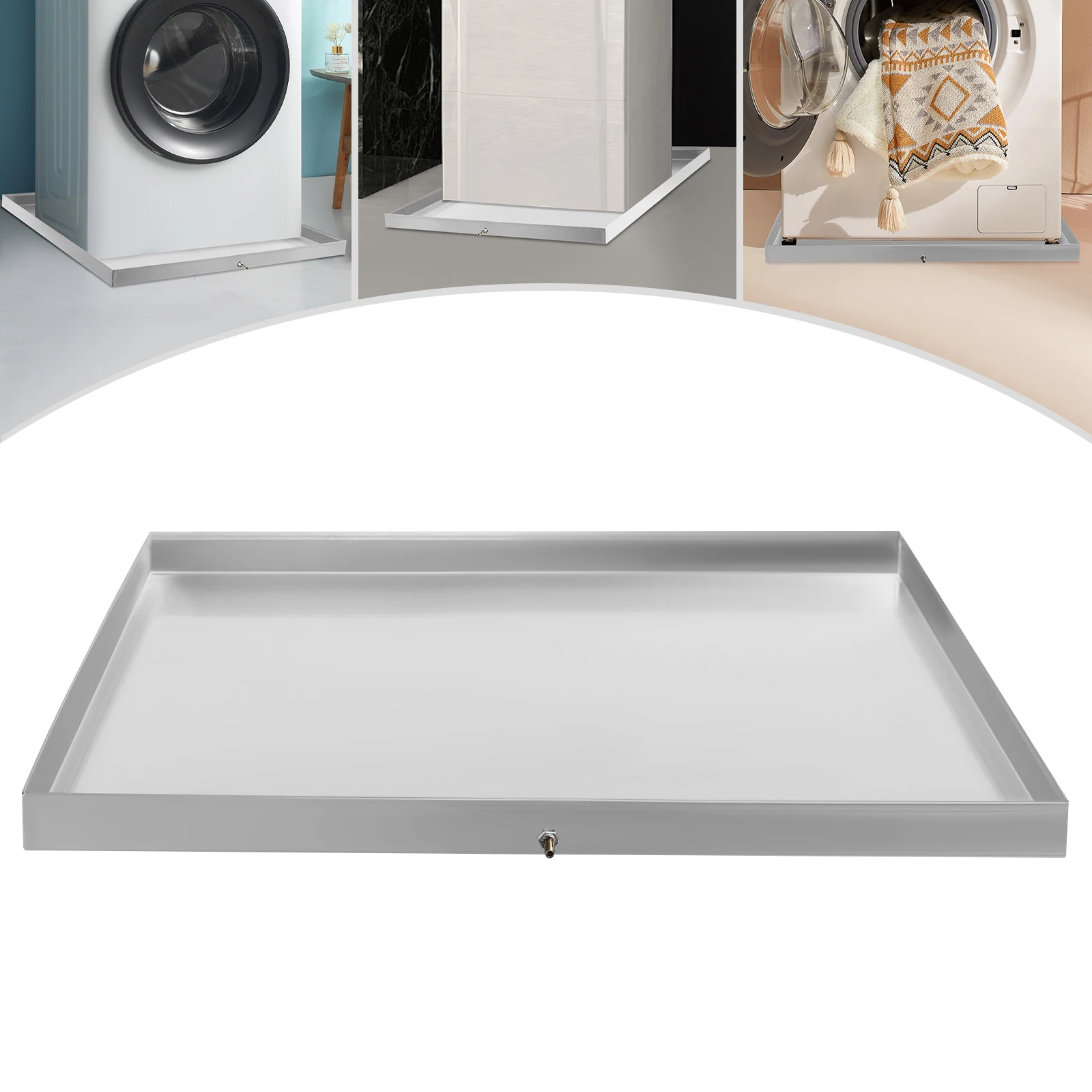 

304 Stainless Steel Heavy Duty Washer Machine Drain Pan, Drip Tray Catch, Washing Machine Pan