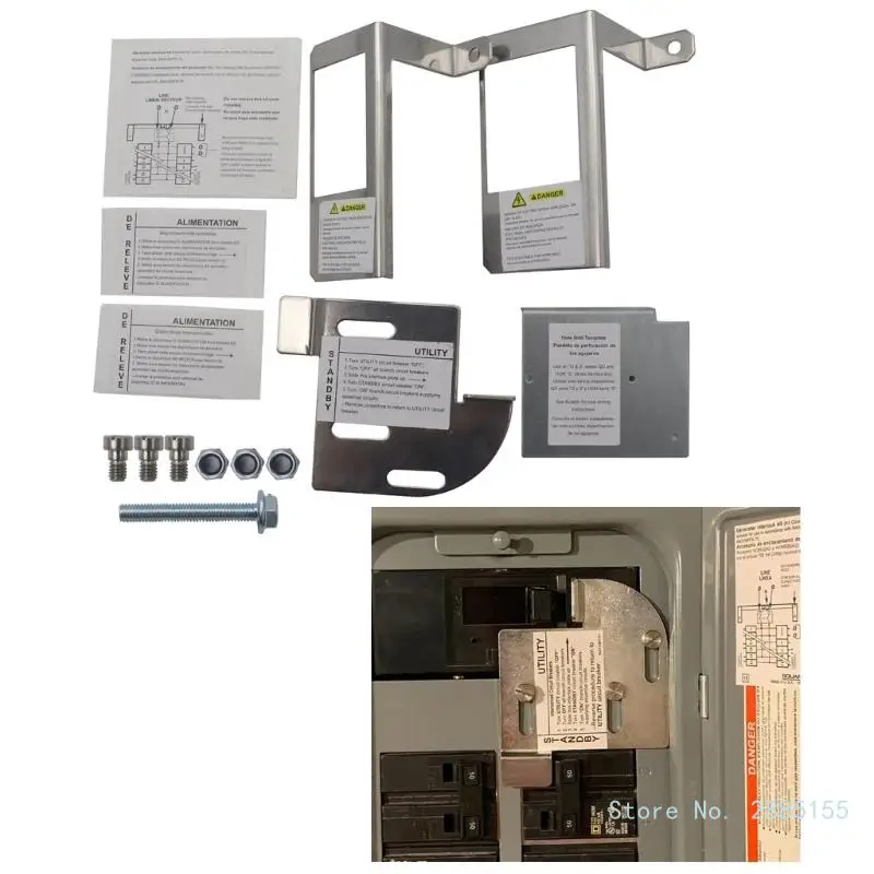 Generator Interlocks Kit for Square D Homeline Meter Main 150 or 200Amp Breaker, for Safe Usage of Portable Power