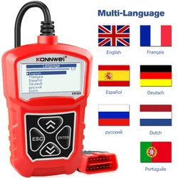 KONNWEI OBD1 Scanner Engine Fault Code Reader KW309 Automotive Scanner OBD2 Car OBD Scanner pk ELM327 Repair Diagnostics Tool