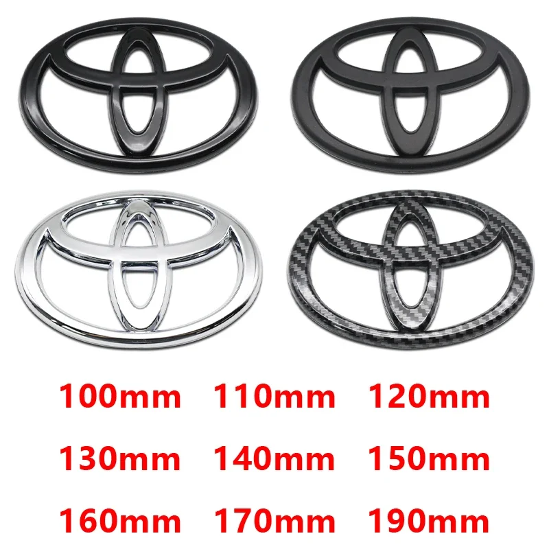 1Pc ABS Car Logo 3D For Toyota Car series Corolla Camry RAV4 Front Head Grill Hood Bonnet Emblem Rear Tail Bumper Trunk Badge view 3