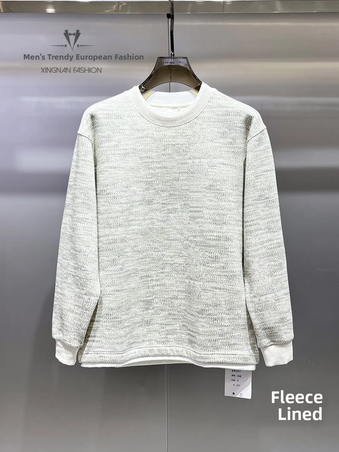 

Мужская зимняя утепленная толстовка свободного кроя на флисовой подкладке, повседневная, универсальная, молодежная, в корейском стиле, теплая, как базовый слой