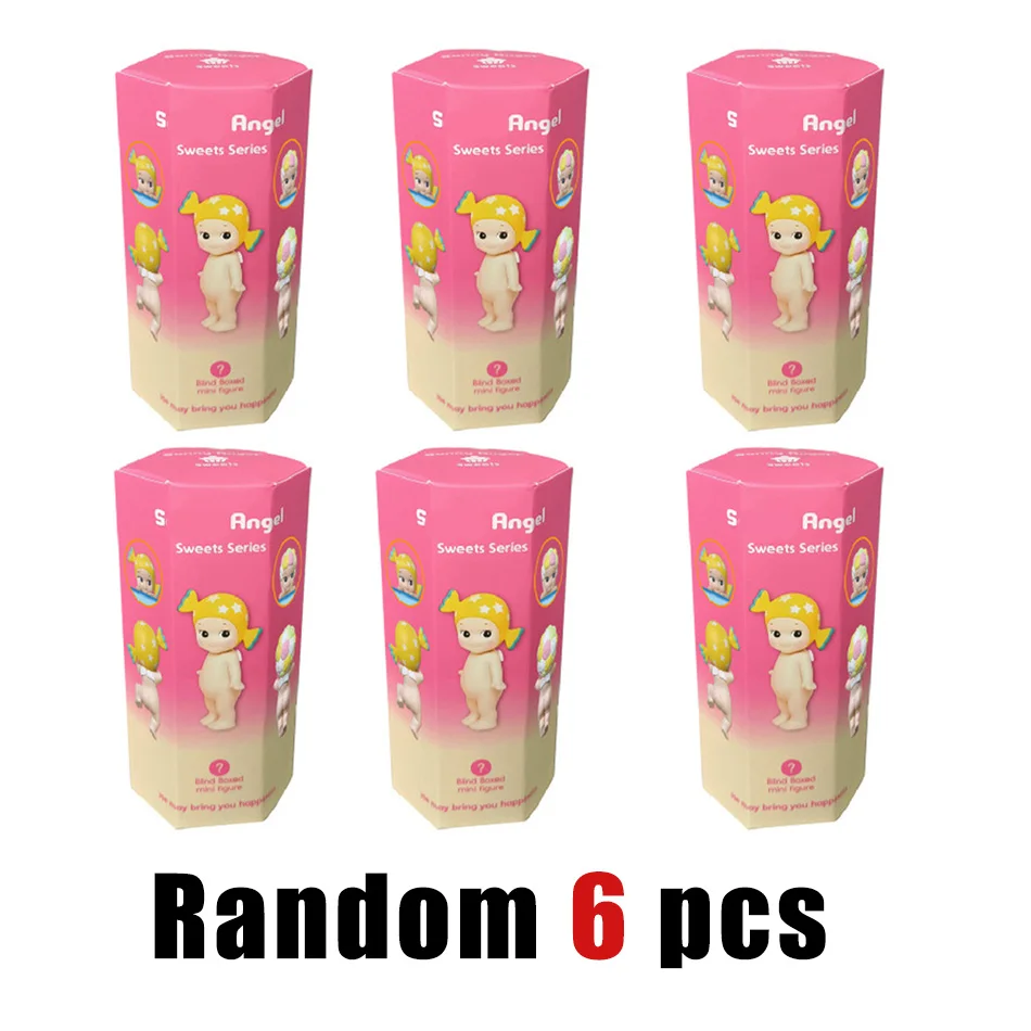 Hot Cartoon Angel Blind Box snoepfiguur unboxing plezier auto-interieur decoratie ornament verjaardag kerst pop cadeau