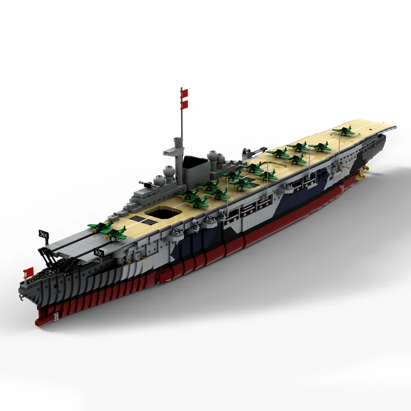 

8067 шт. MOC Graf Zeppelin, боевой самолет, модель носителя, кирпичи, собранные игрушки, детские праздничные подарки