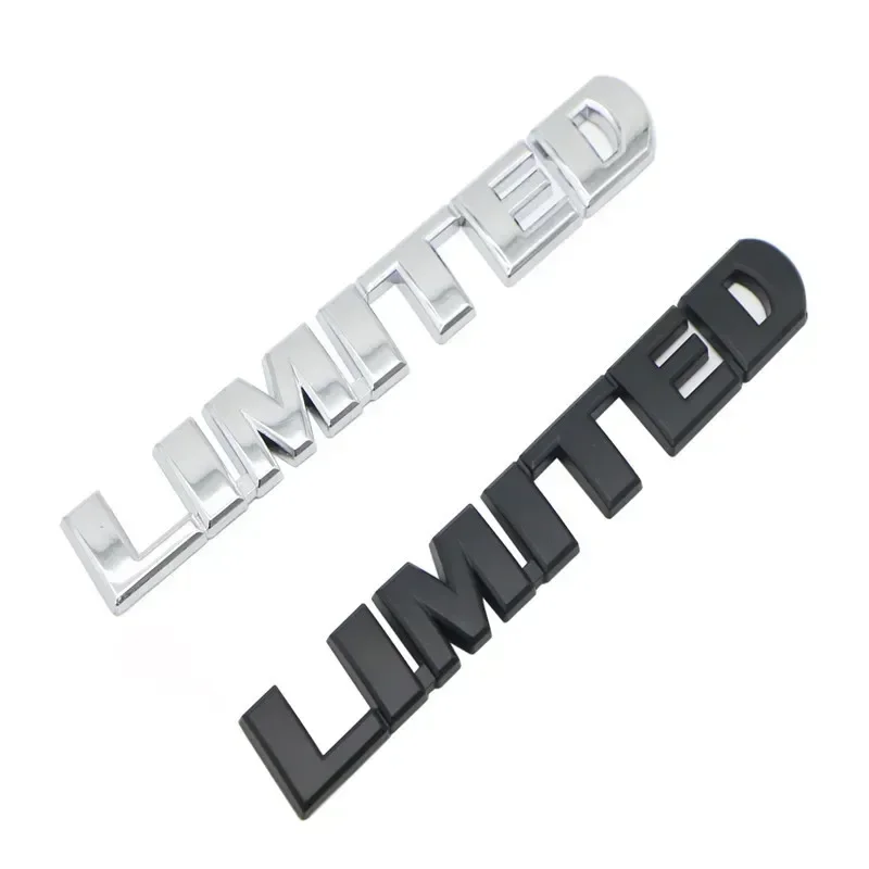 Chrome Black Limited Letters Rear Trunk Fender Emblem Badge Sticker Decals For Toyota Highlander Tacoma Tundra Car Accessories