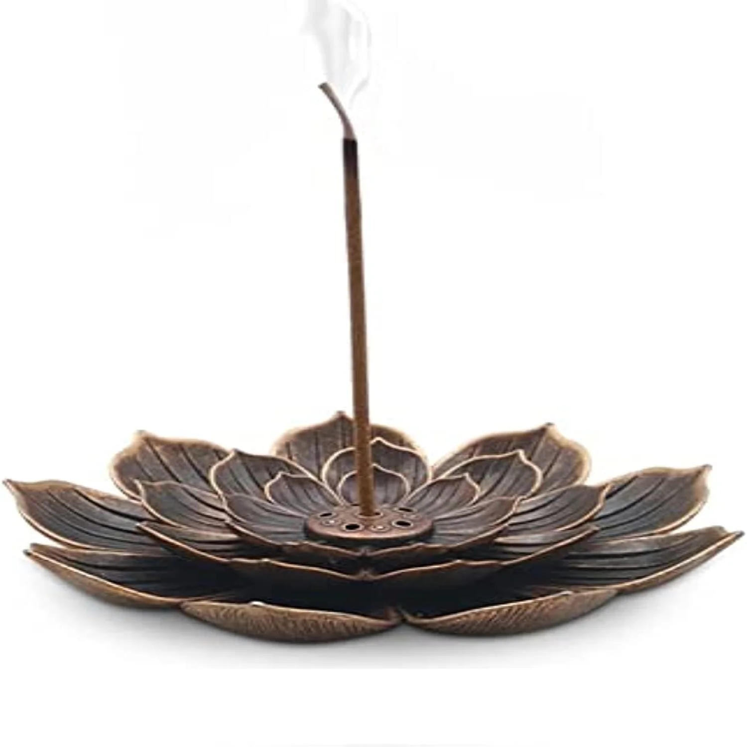 Alloy  Burner Stick Holder Buddhism Lotus Line  Plate Sandalwood Coil Base Temples Yoga Studios  Decoration