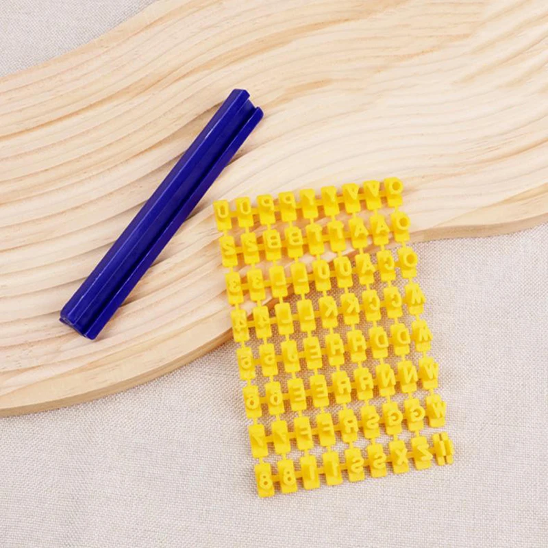 Letter And Number Cookie Mould English Alphanumeric Seal Cookies Mold Name Printing Stamps Reusable Symbol Baking Tools