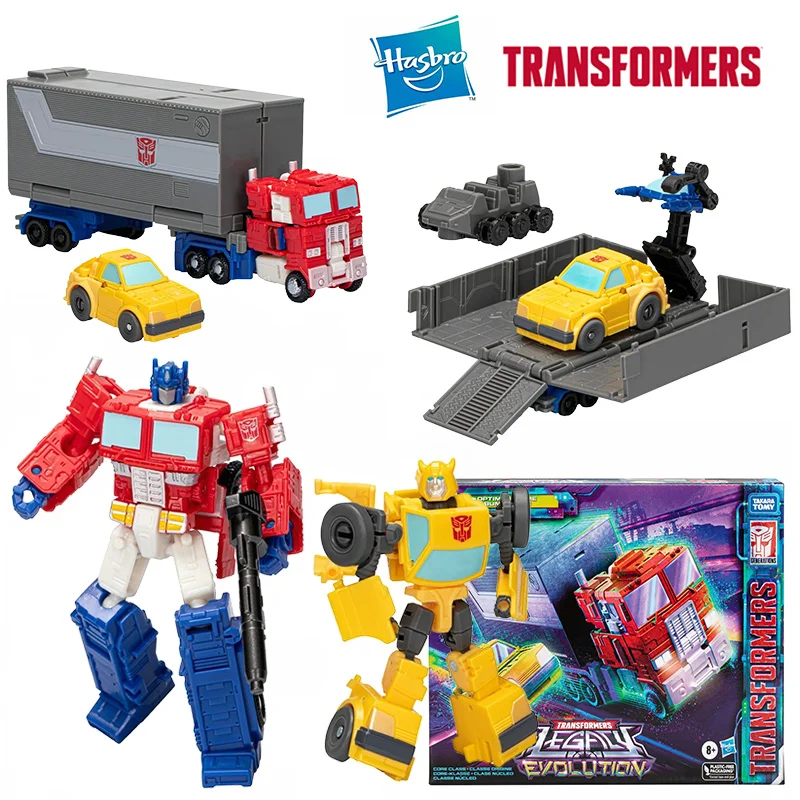 Hasbro Transformers Legacy Evolution Optimus Prime & Bumblebee 2-Pack Original Action Figure Model Toy Birthday Gift Collection