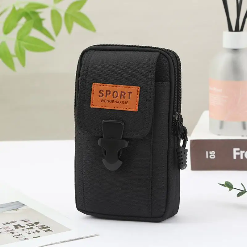Waist Bag for Men Vertical Belt Pouch Mobile Phone Holder Heavy Duty Storage for Travel Trekking Work