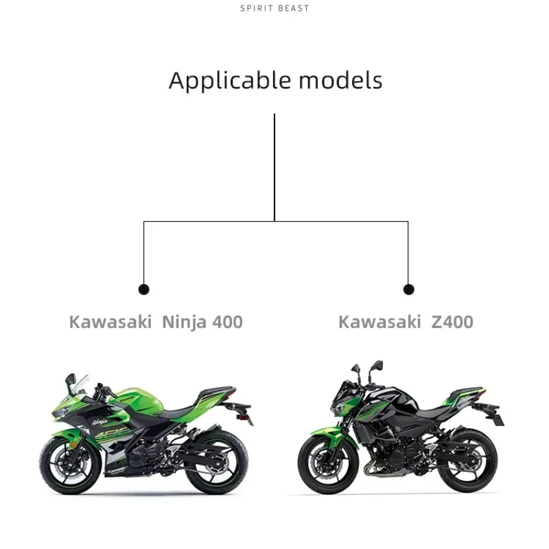 Ninja 400 zbiornik paliwa antypoślizgowa naklejka boczna zmodyfikowana akcesoria do Kawasaki Z400 Body Anti-scratch naklejka wodoodporna