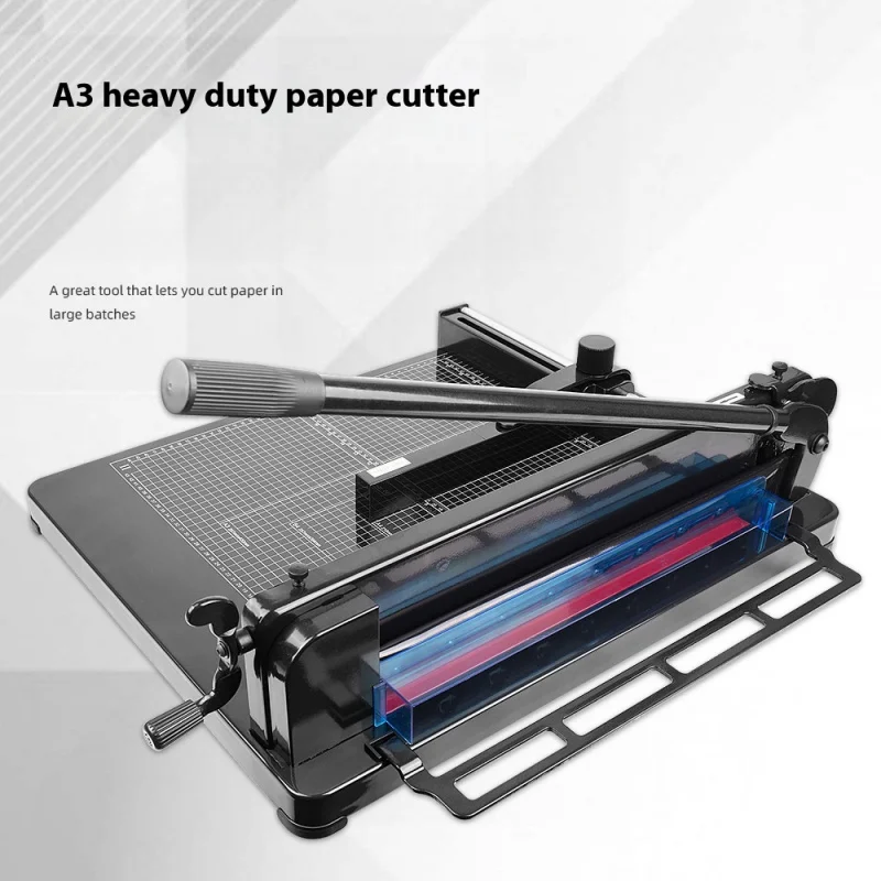 A3 طبقة سميكة قطع الورق يمكن قطع 40MM سمك حوالي 400 آلة قطع الورق الأسود الدقة دليل الثقيلة الة قطع الورق #1